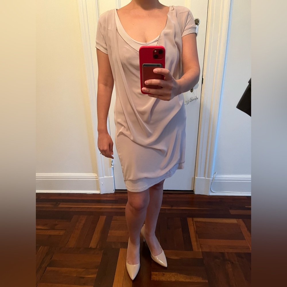 Intimissimi T-shirt drape dress. Nude-pink